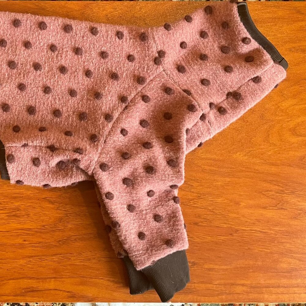 Pink and Mauve Polka Dot Greyhound Onesie